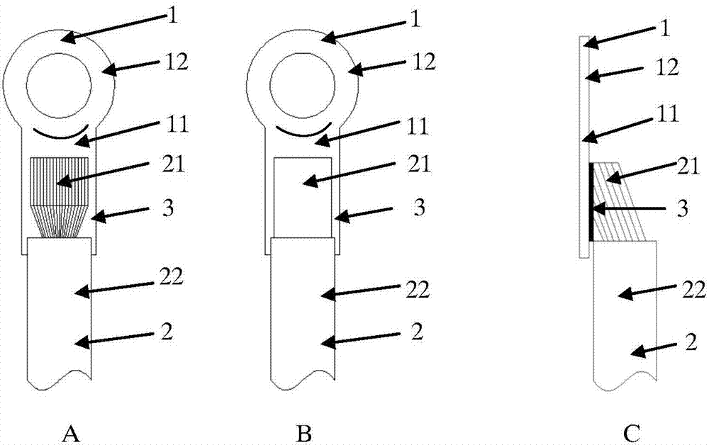 Junction for copper terminal and aluminium conductor and ultrasonic welding method thereof