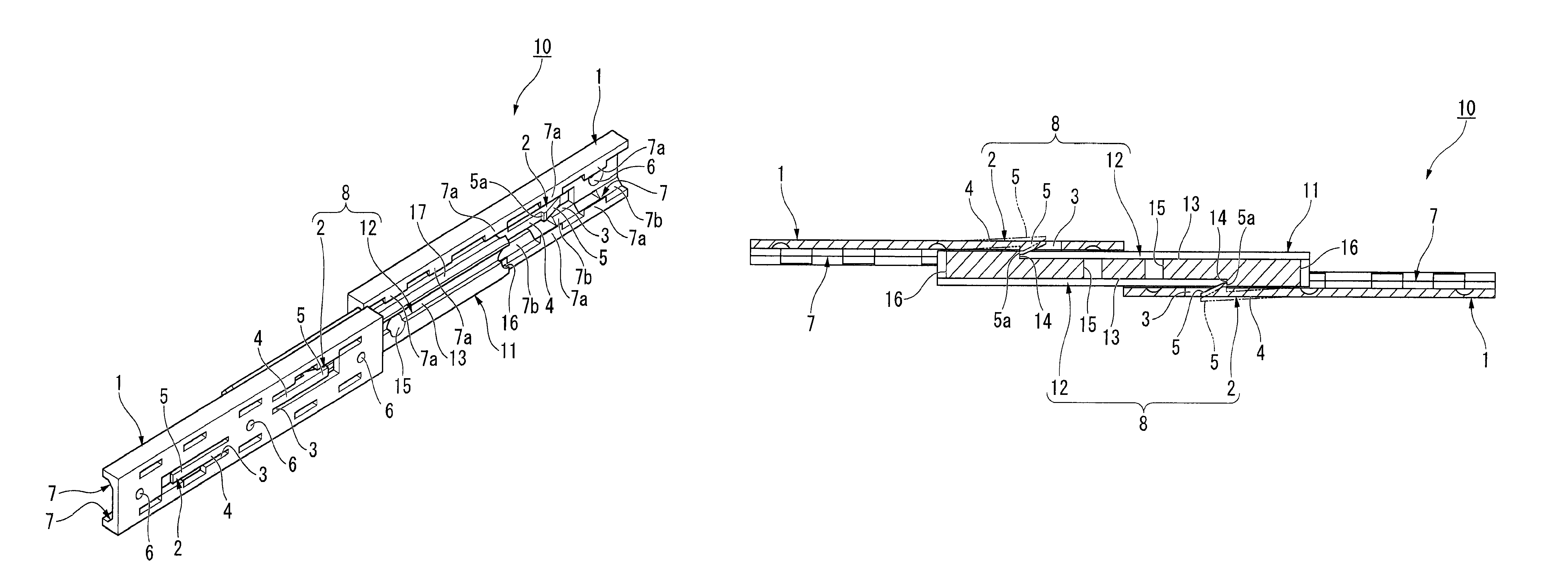 Sliding apparatus and sliding structure