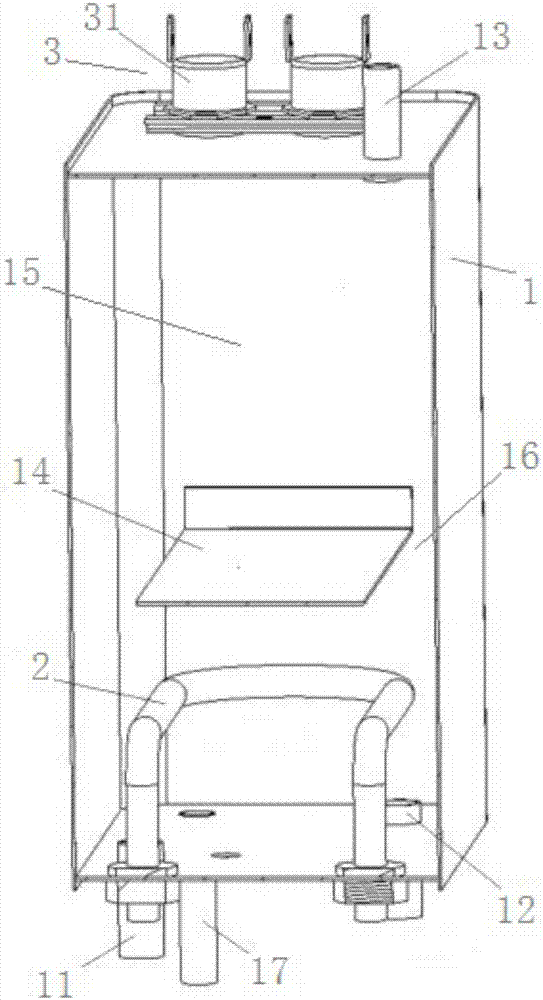 Heating tank and water purifier