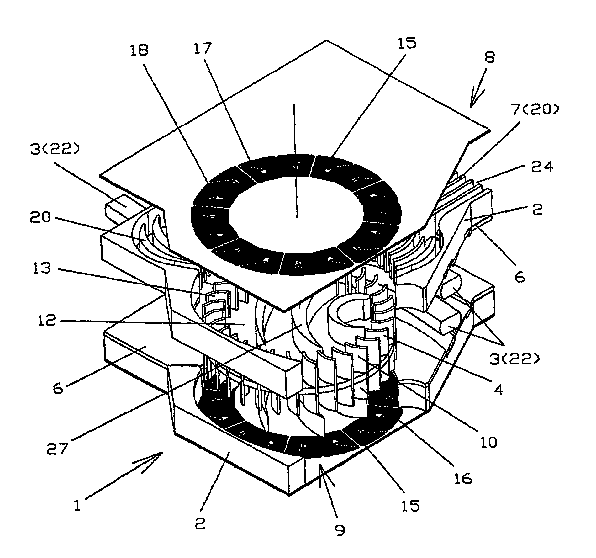 Integrated cooler for electronic devices