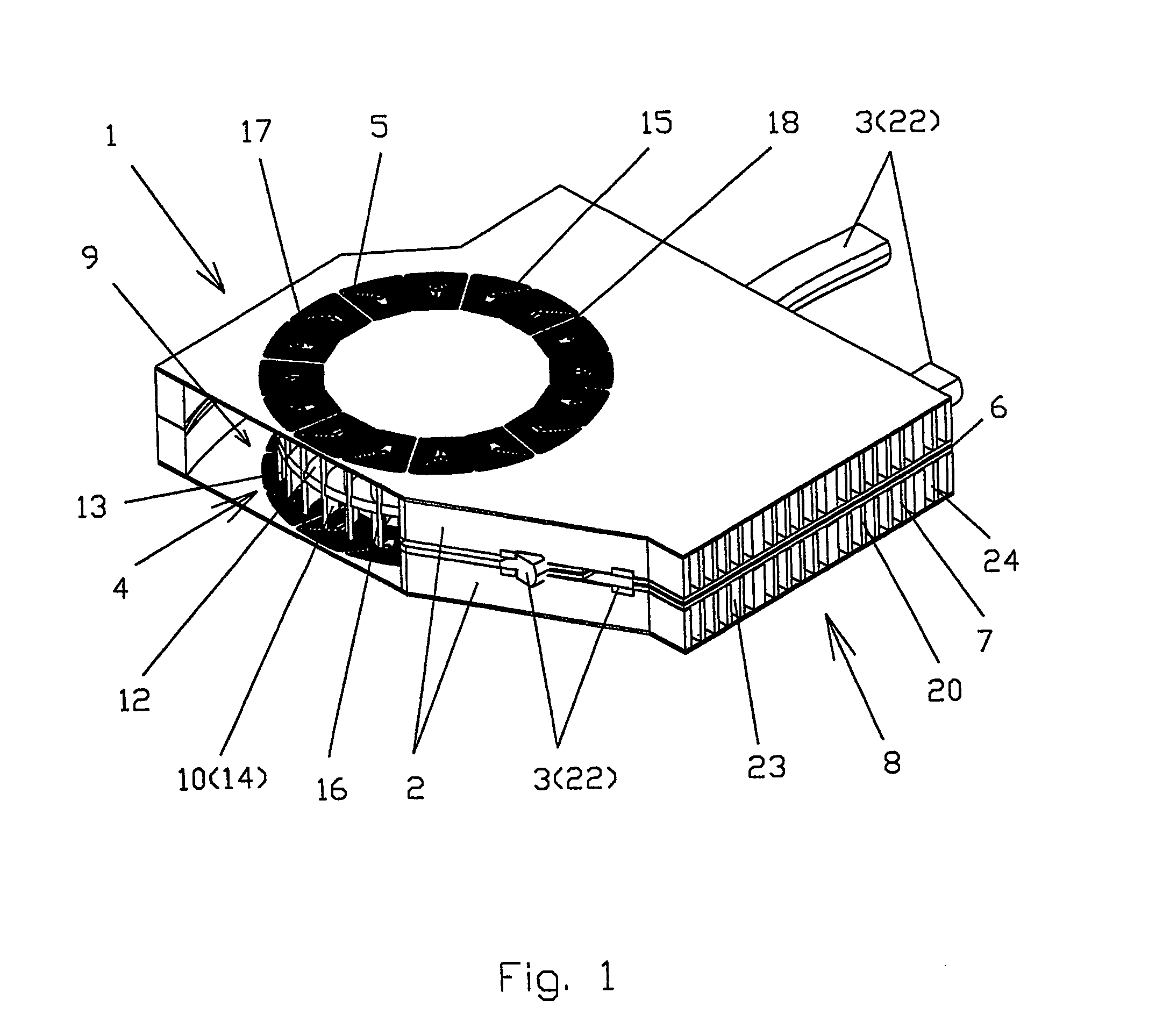 Integrated cooler for electronic devices