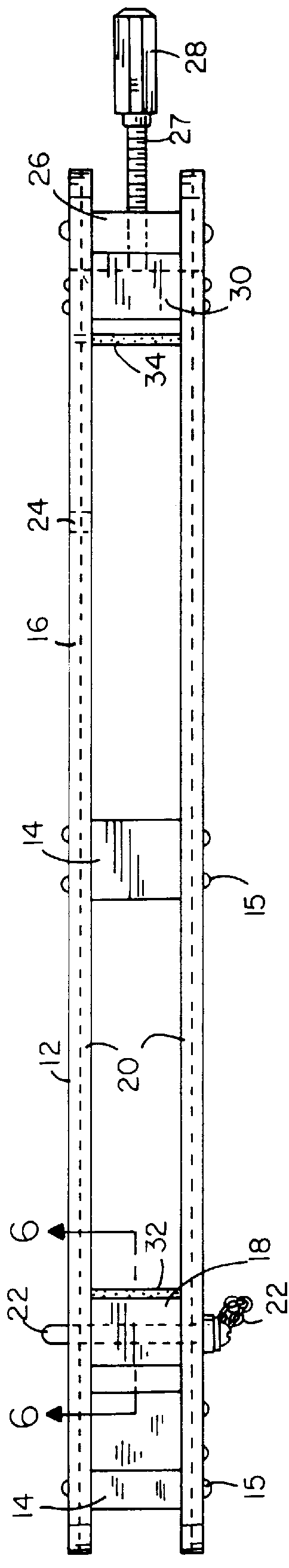 Bar clamp for wood manufacturing