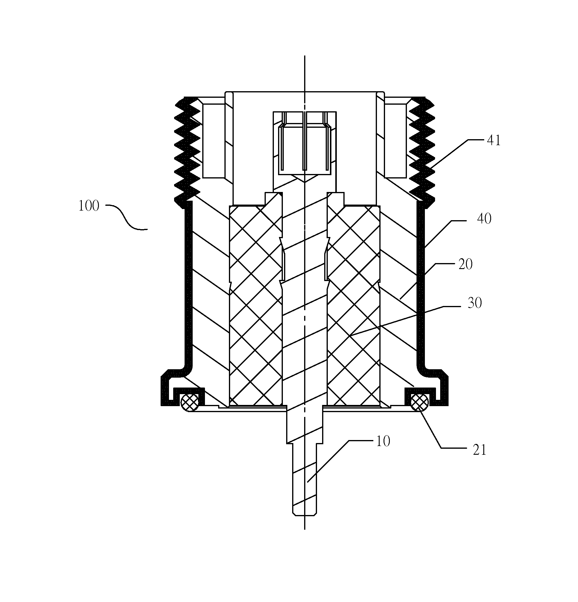 Cavity filter, connector and manufacturing processes thereof