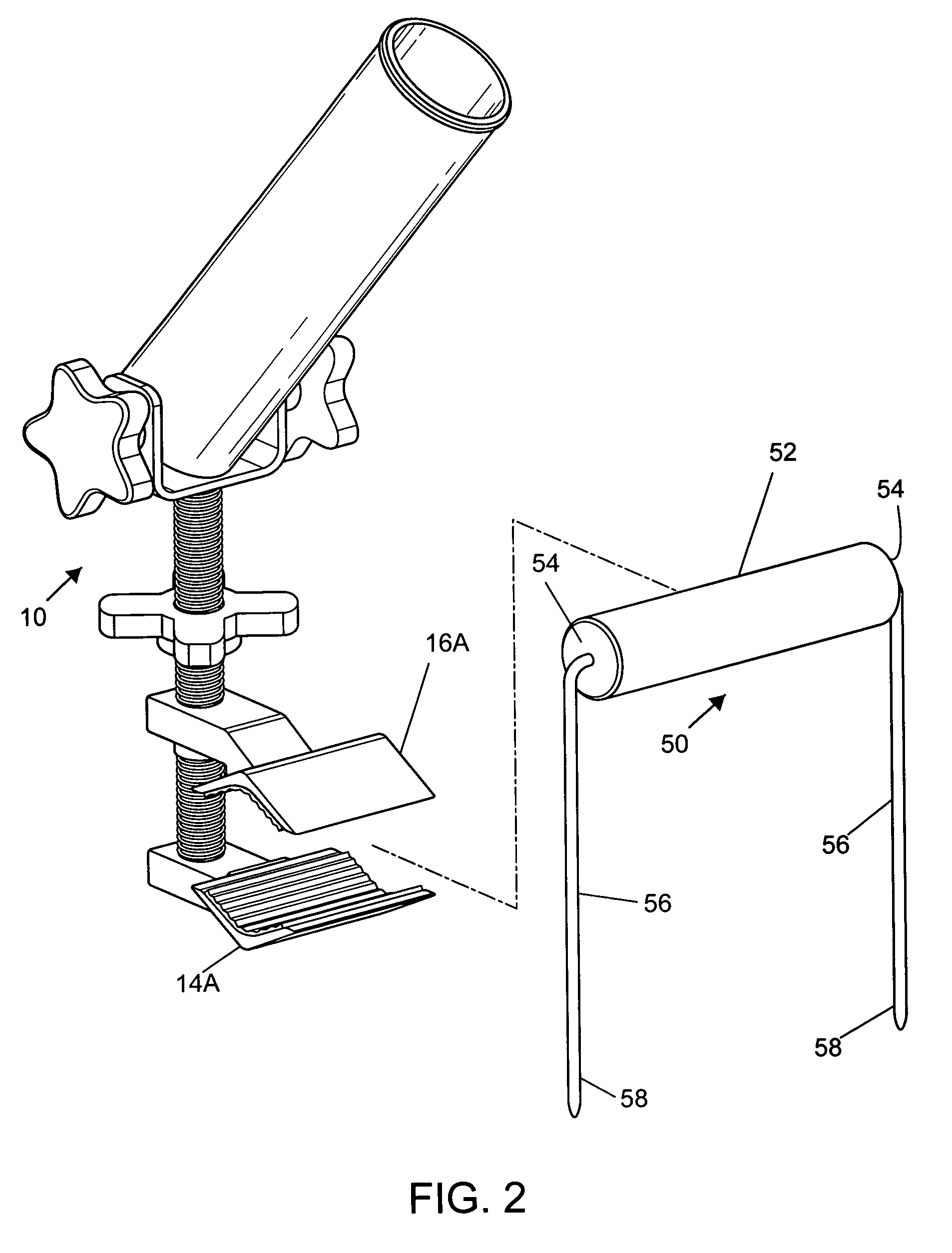 Portable fishing pole holder