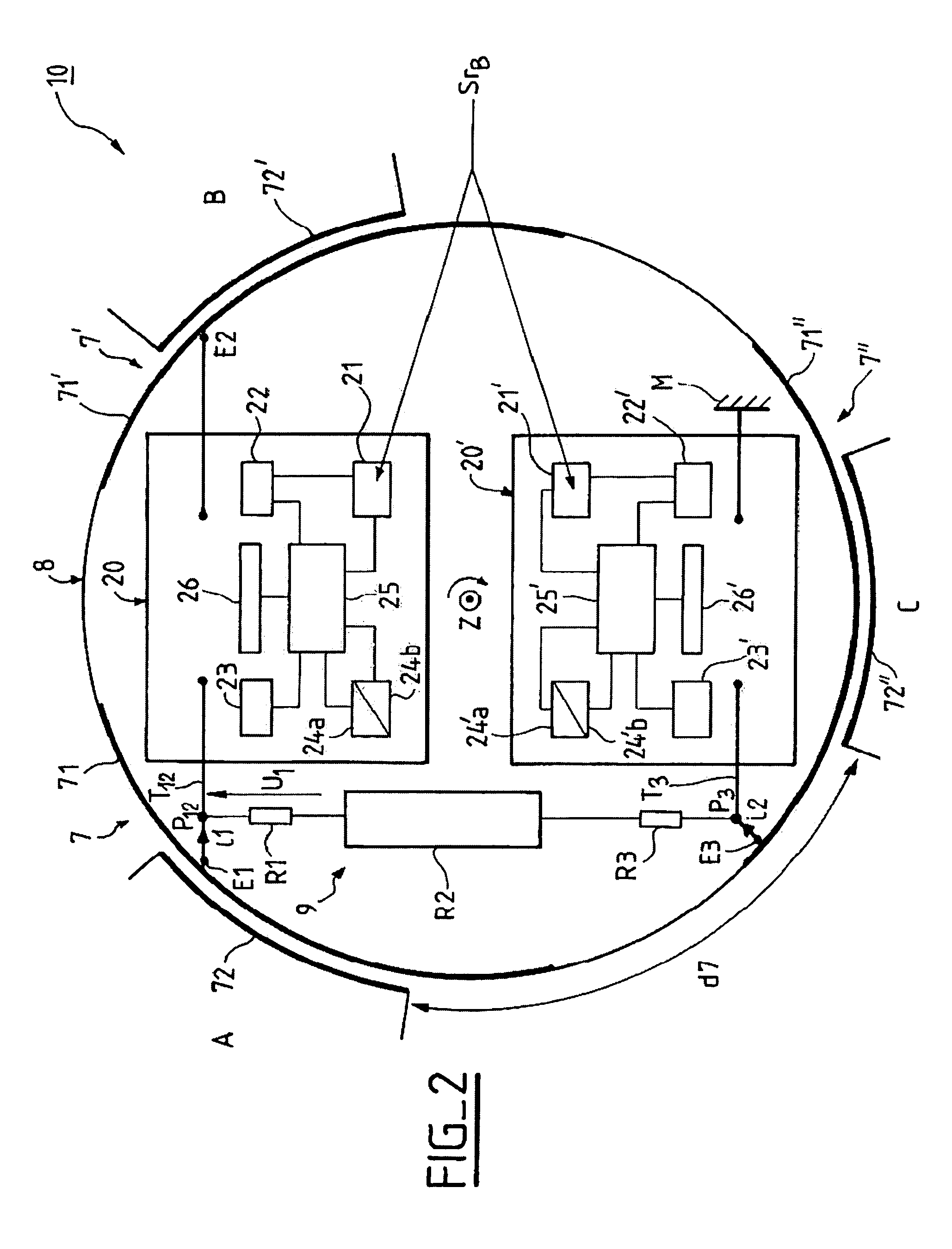 Branching unit with reconfigurable terminal connections