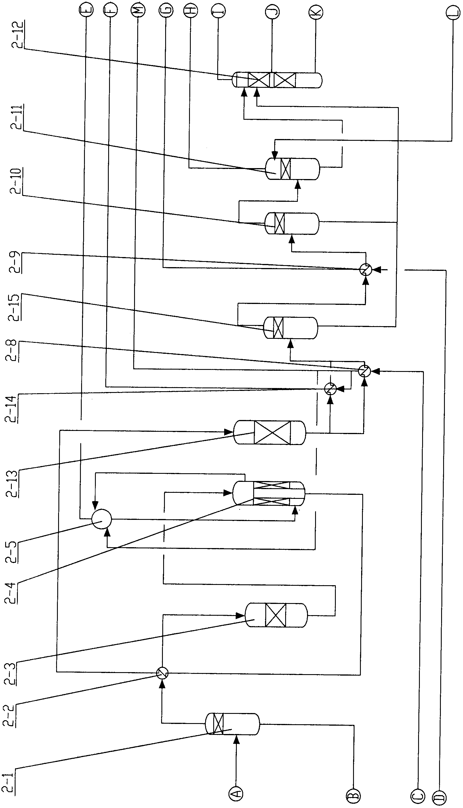 Water heat-transfer shift process for by-product high-grade steam energy-saving deep conversion