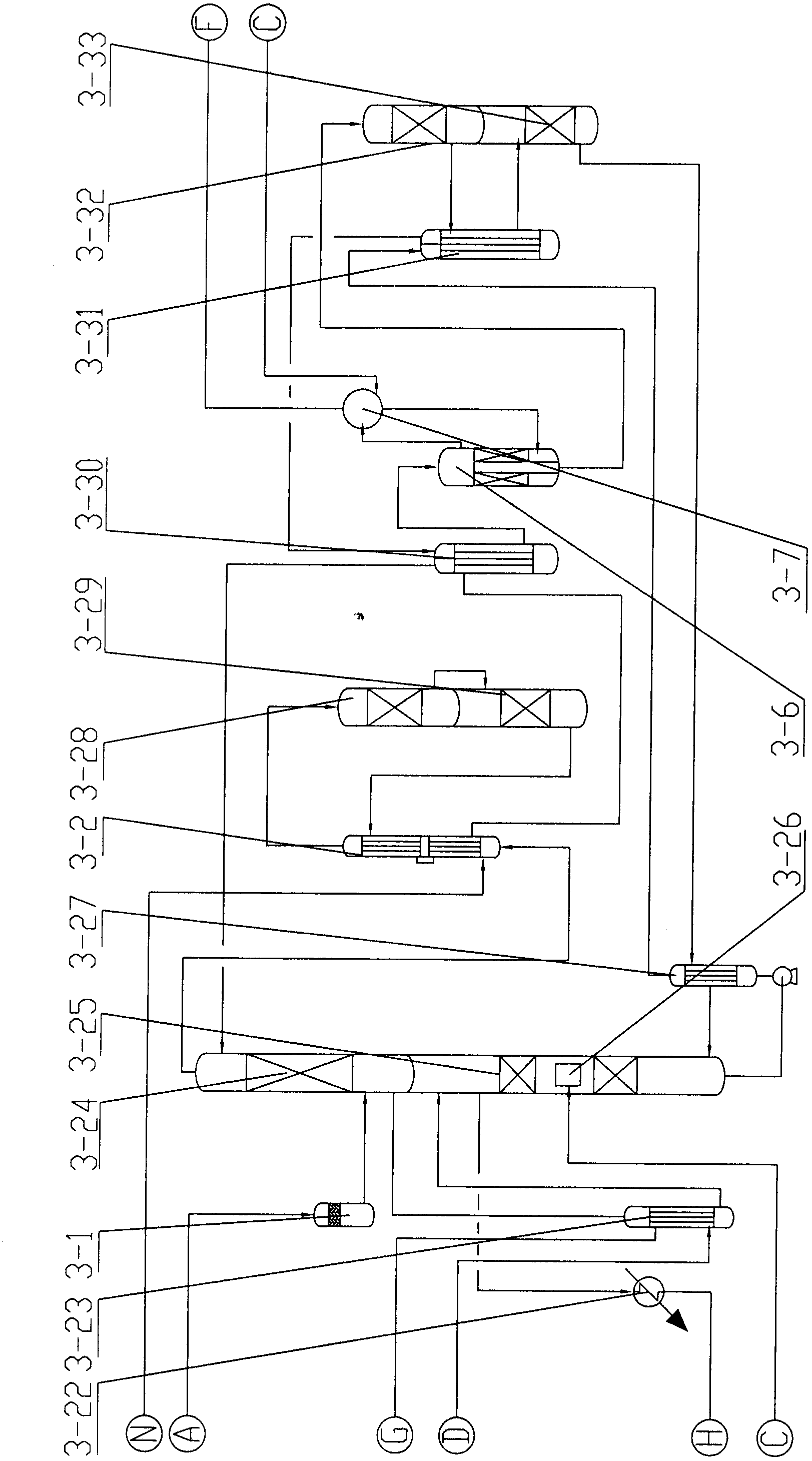 Water heat-transfer shift process for by-product high-grade steam energy-saving deep conversion