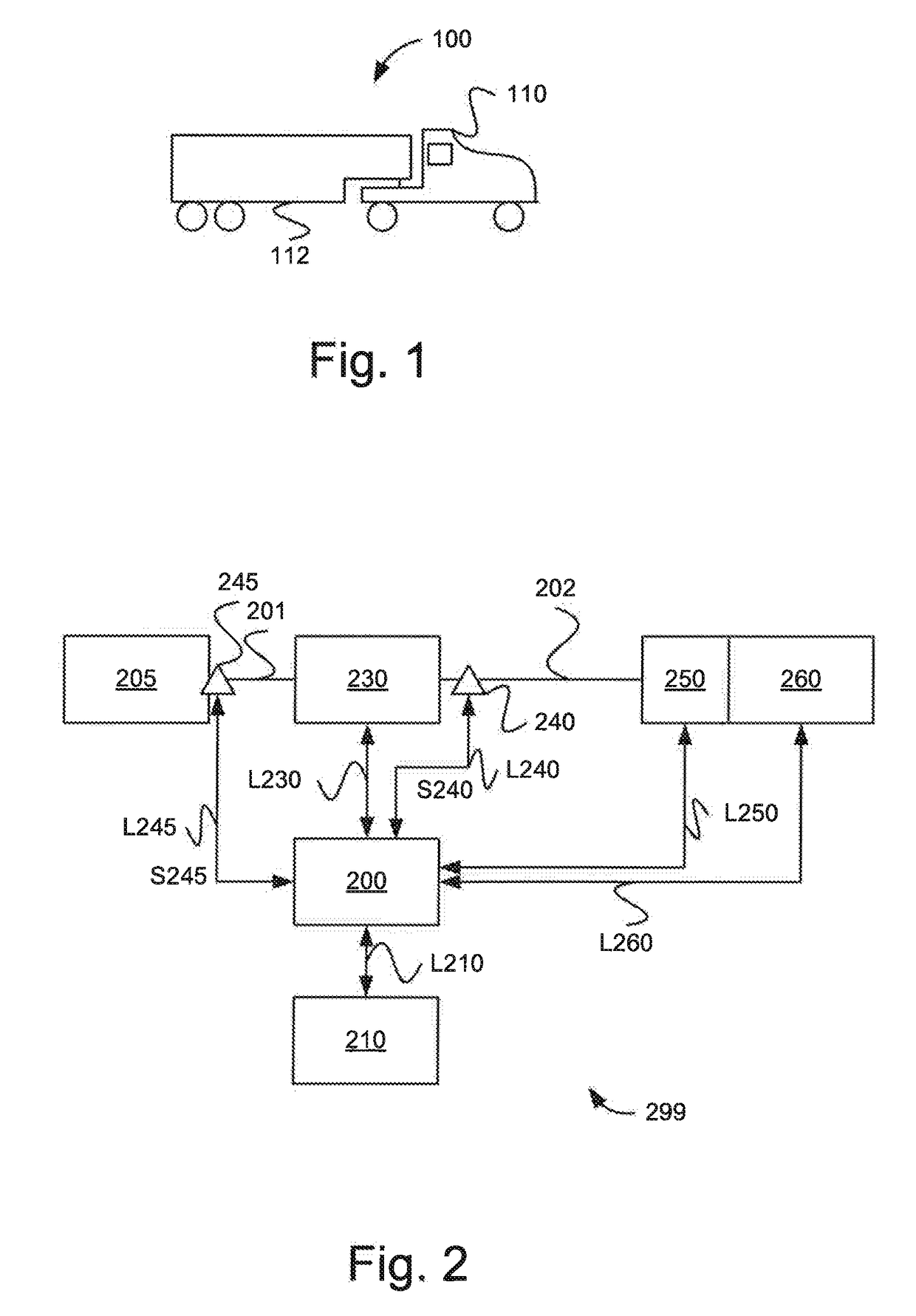 A method and a system for determining a composition of a gas mix in a vehicle