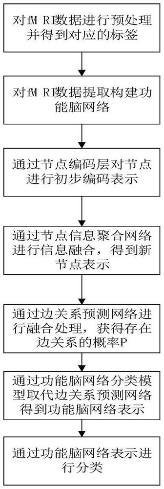 Functional brain network classification method based on pre-training and graph neural network