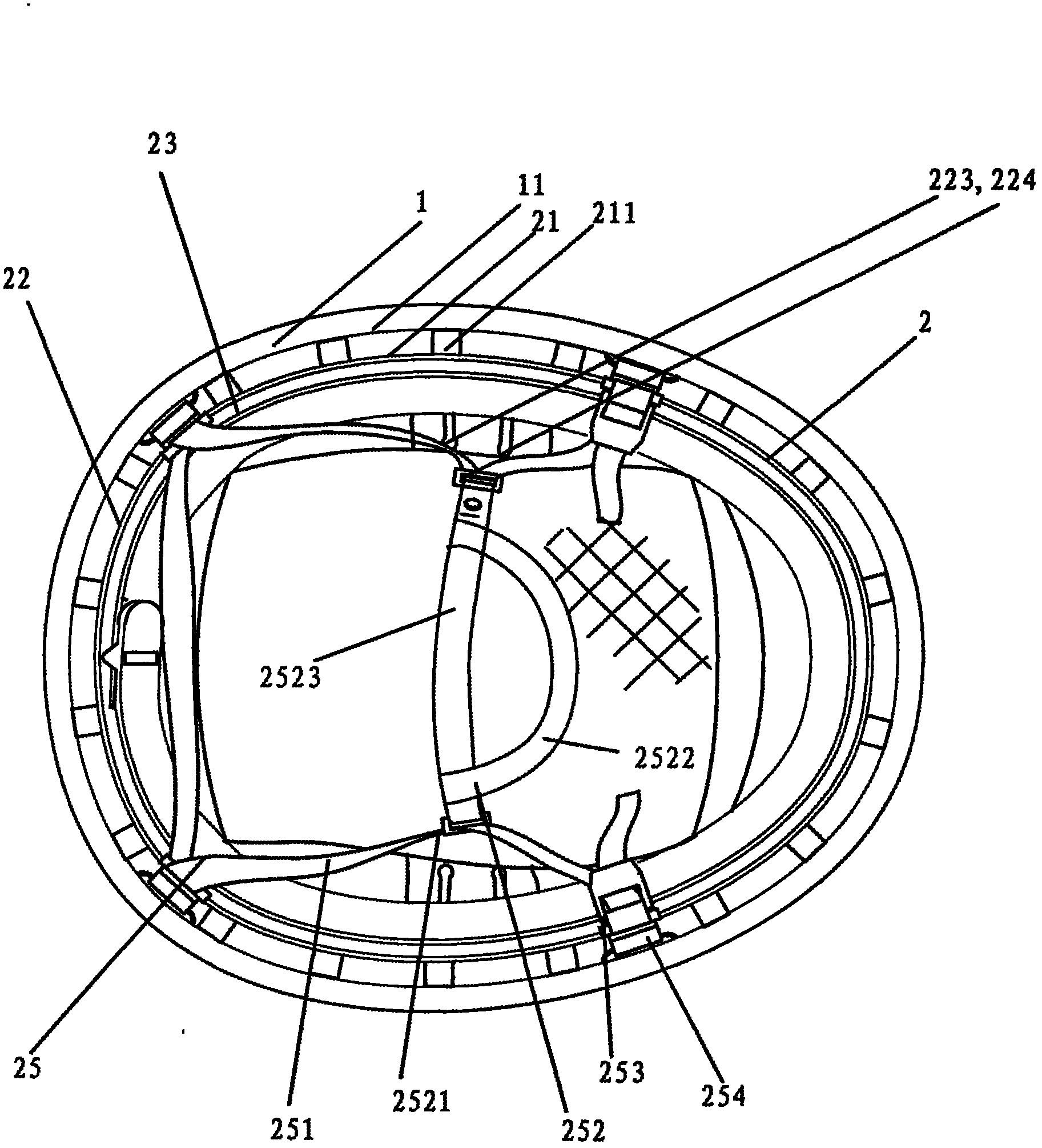 Whole effective anti-collision protective helmet