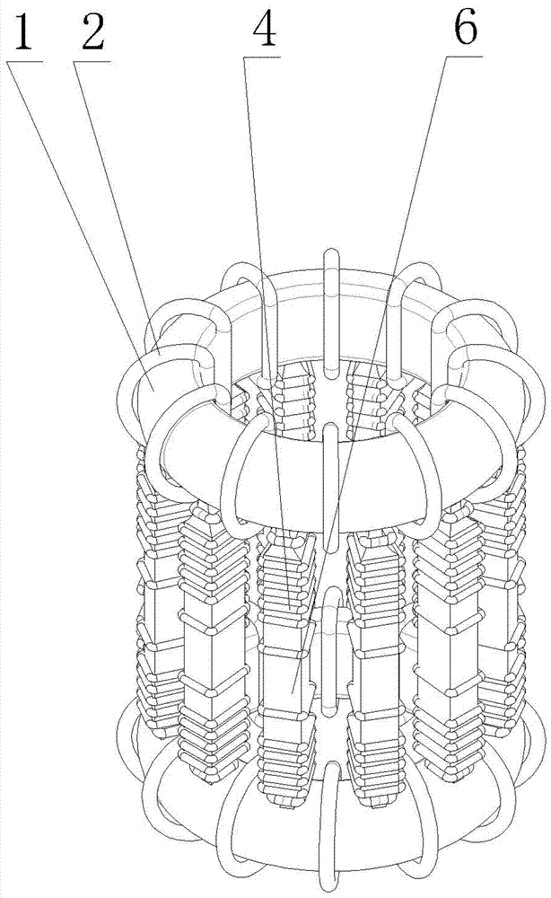 Controllable nuclear fusion device of dumbbell-shaped structure