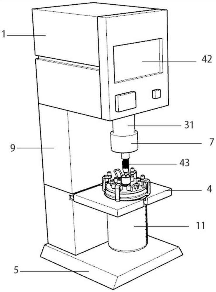 Device for artificially synthesizing platelets in vitro in fluid motion mode