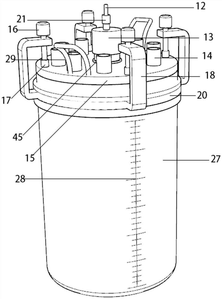 Device for artificially synthesizing platelets in vitro in fluid motion mode