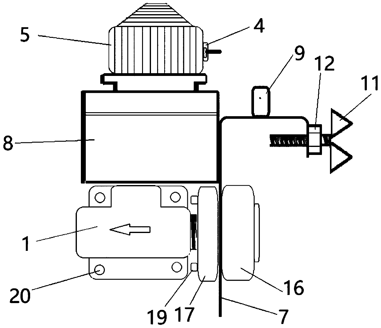 Remote control emergency brake valve for railway propulsion vehicle