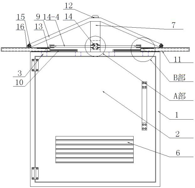 Rainwater-permeation-proof heat dissipation type power distribution cabinet