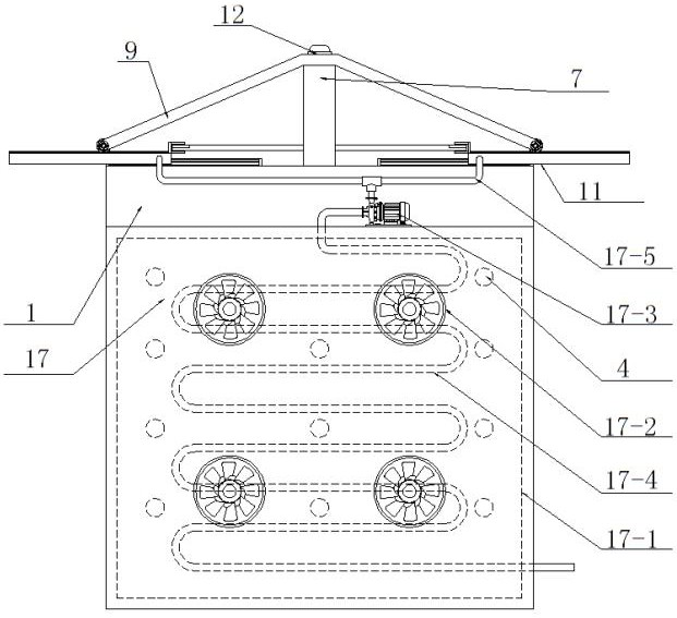 Rainwater-permeation-proof heat dissipation type power distribution cabinet