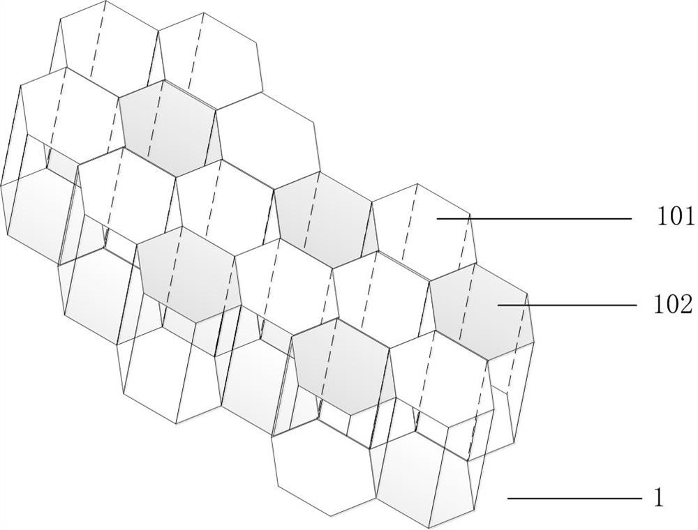 Honeycomb carrier for culturing hepatocytes in vitro and bioreactor for artificial liver