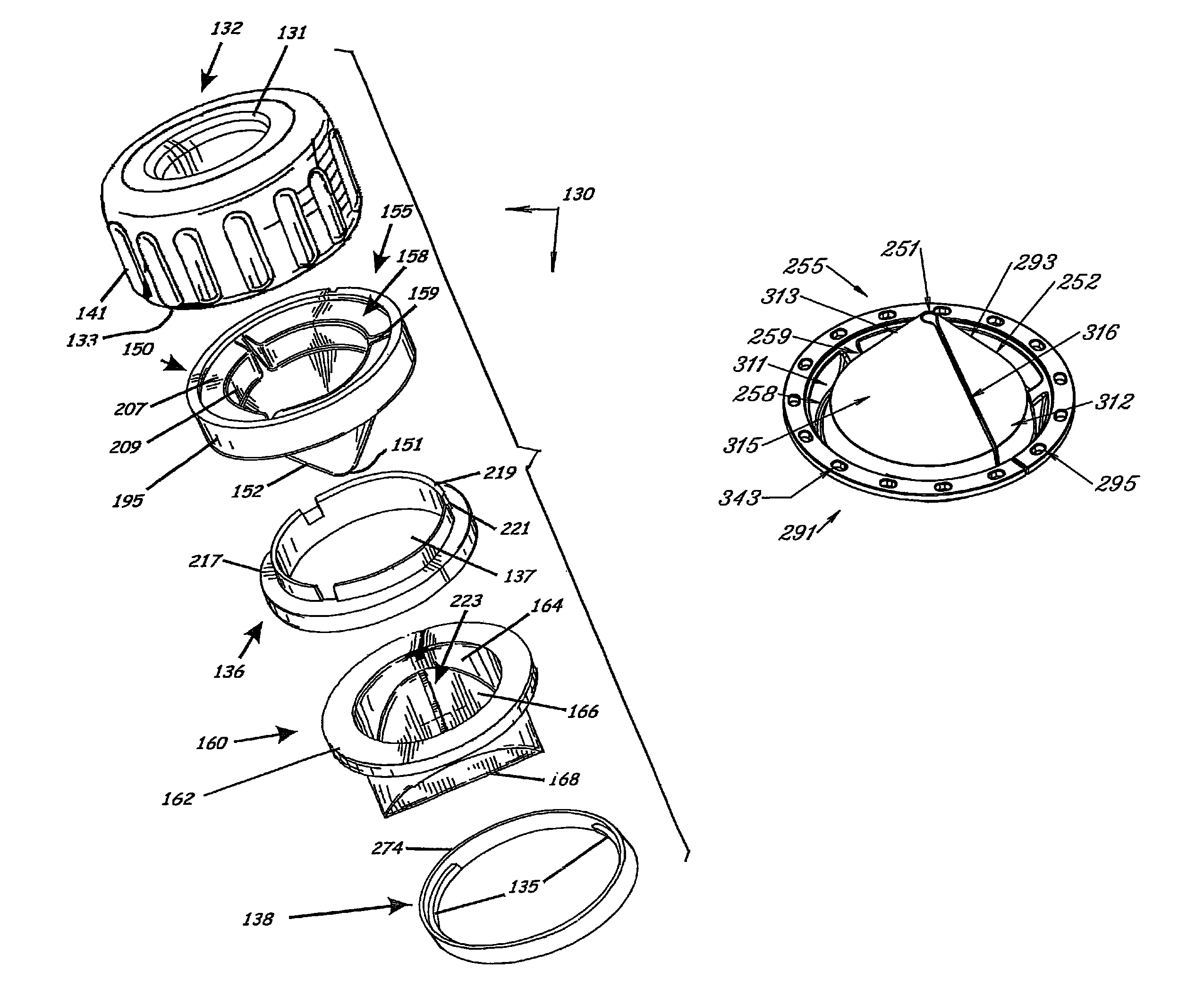 Trocar and cannula assembly having variable opening sealing gland and related methods