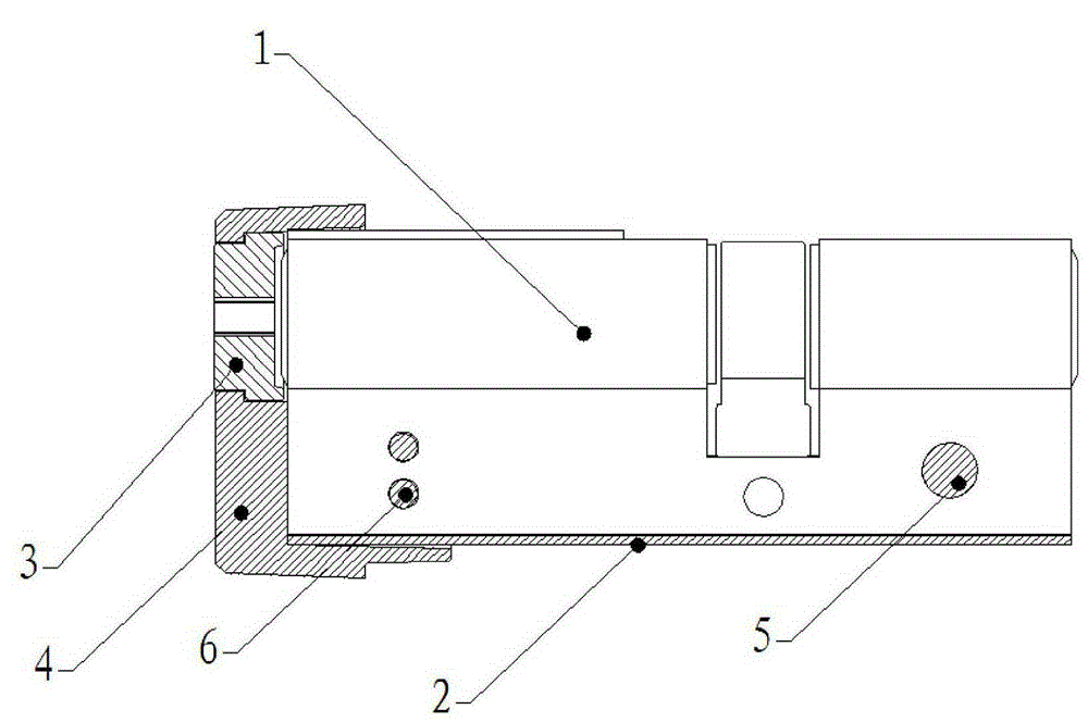 A lock cylinder anti-riot protection device