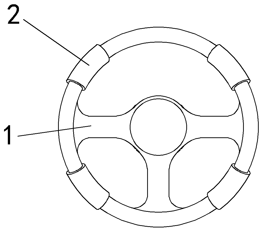 Anti-slip steering wheel