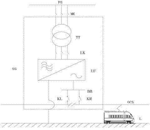 Low-frequency traction power supply system