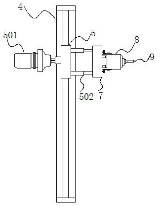 Double-sided grinding device with waste collecting structure for dental forceps processing