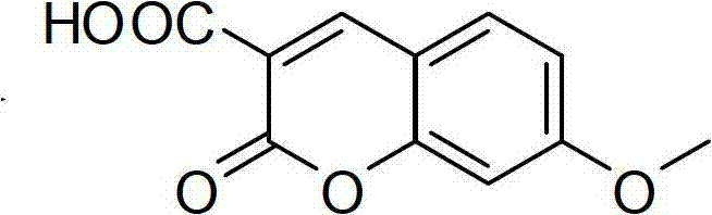 7-methoxycoumarin-3-carboxylic acid compound and preparation method thereof