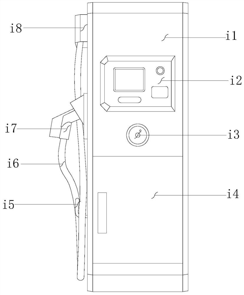 An electric vehicle charging pile with sorting and blocking functions