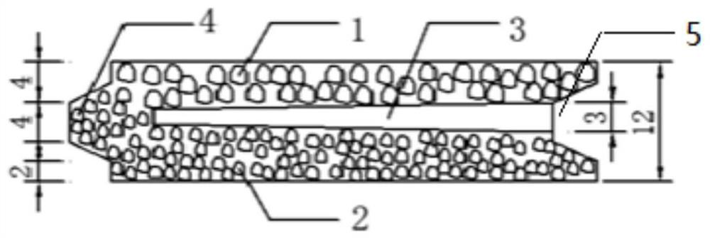 An assembled pocket grass-planting concrete prefabricated component and construction method