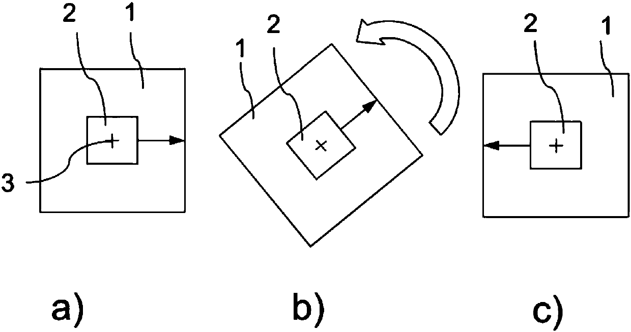 Navigation device with turntable for index measuring and method for operating the navigation device