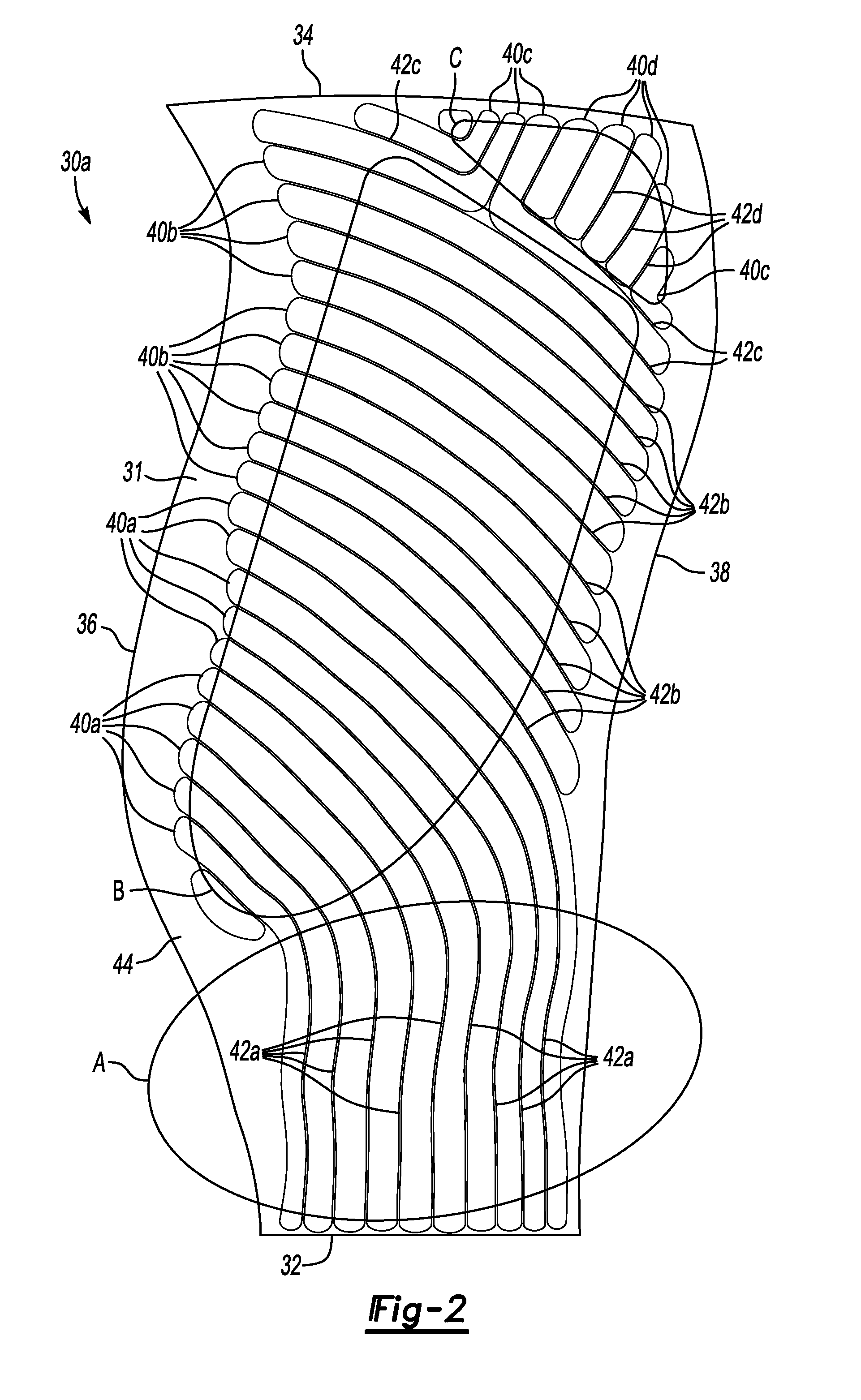 Method for making a hollow fan blade with machined internal cavities