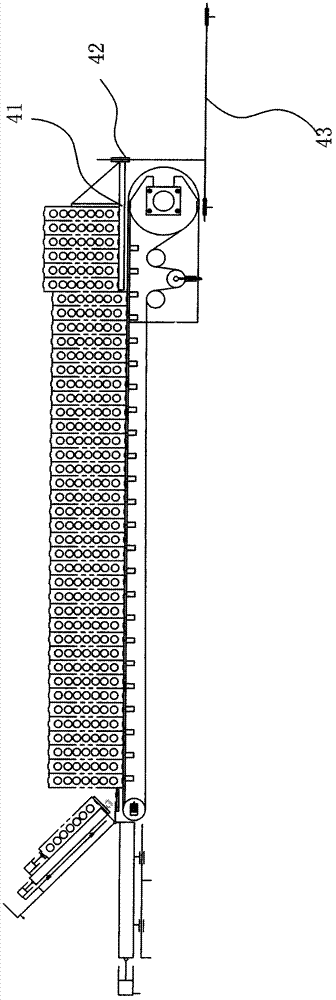 Flow line production method and device for construction partition wall board