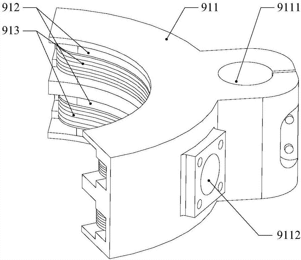 Oval ultrasonic machining device with non-contact induction power supply function