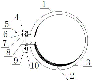 Clamping device for steel pipe concrete member with specially-shaped section