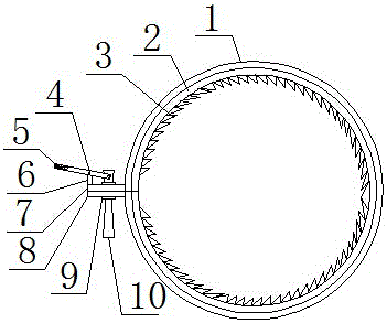 Clamping device for steel pipe concrete member with specially-shaped section