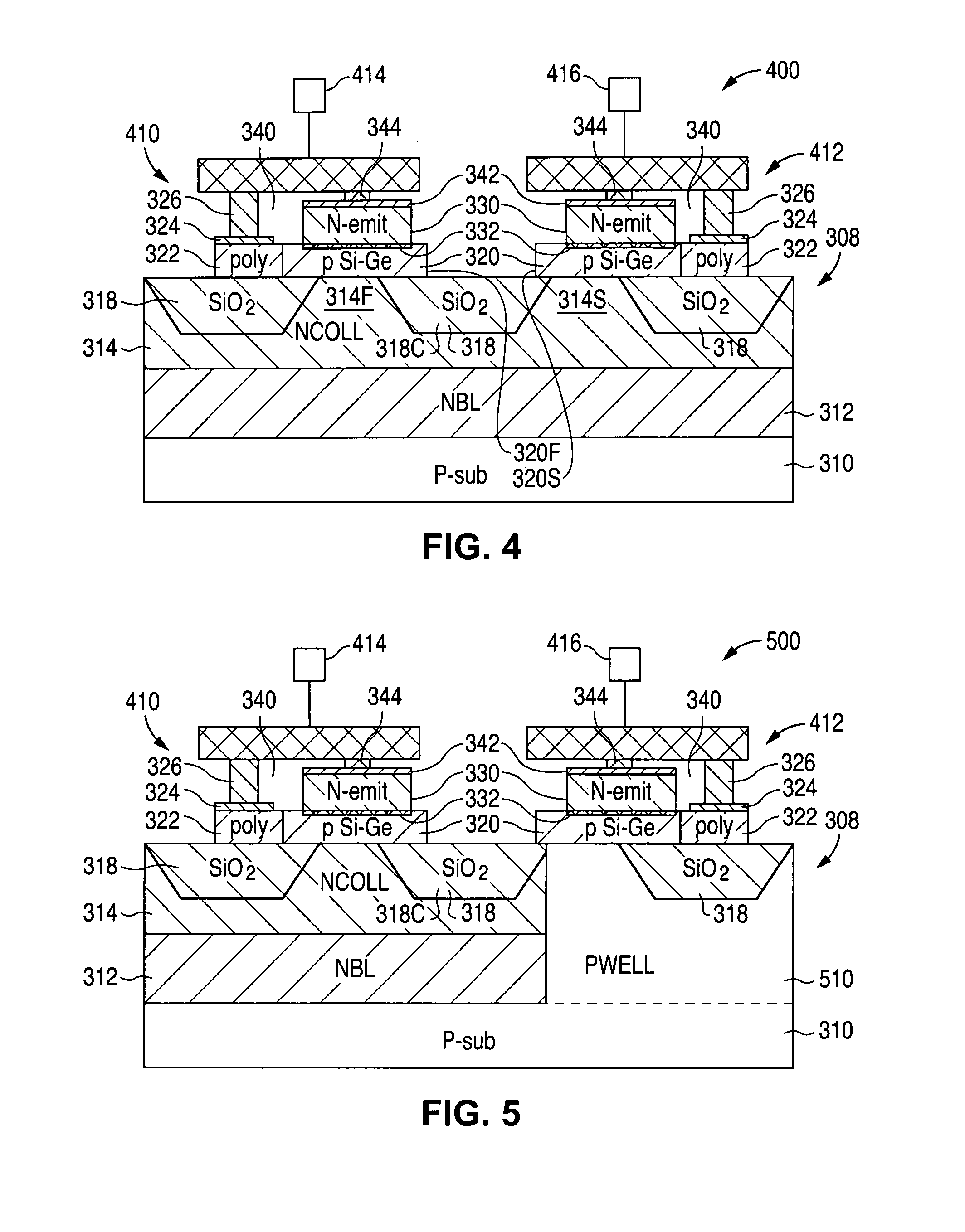 SiGe DIAC ESD protection structure