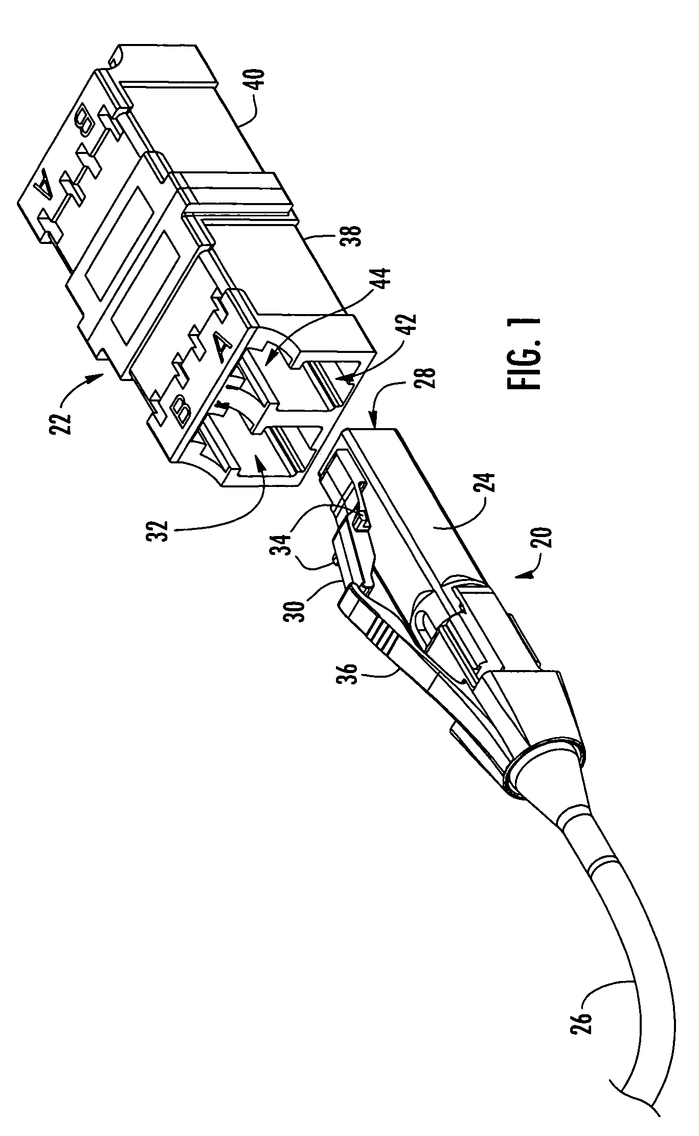 Secure fiber optic connector and adapter systems