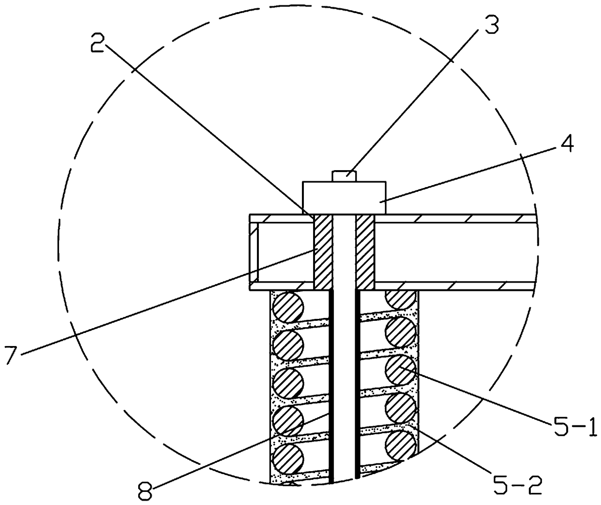 Floating plate type breakwater elastically supported