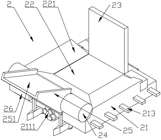 Linear transportation device for mechanical parts