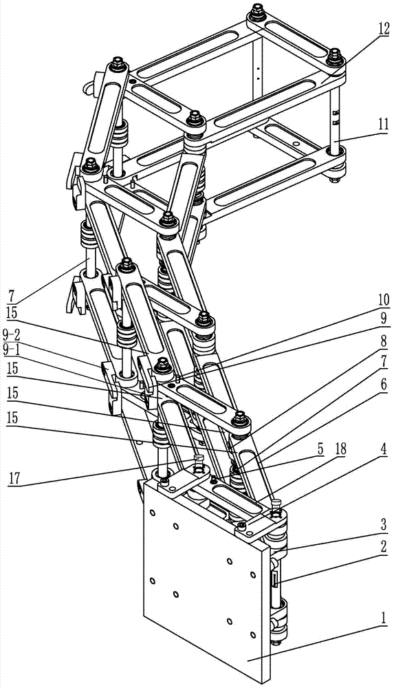 Expandable underactuated cable-rod truss type mechanical claw