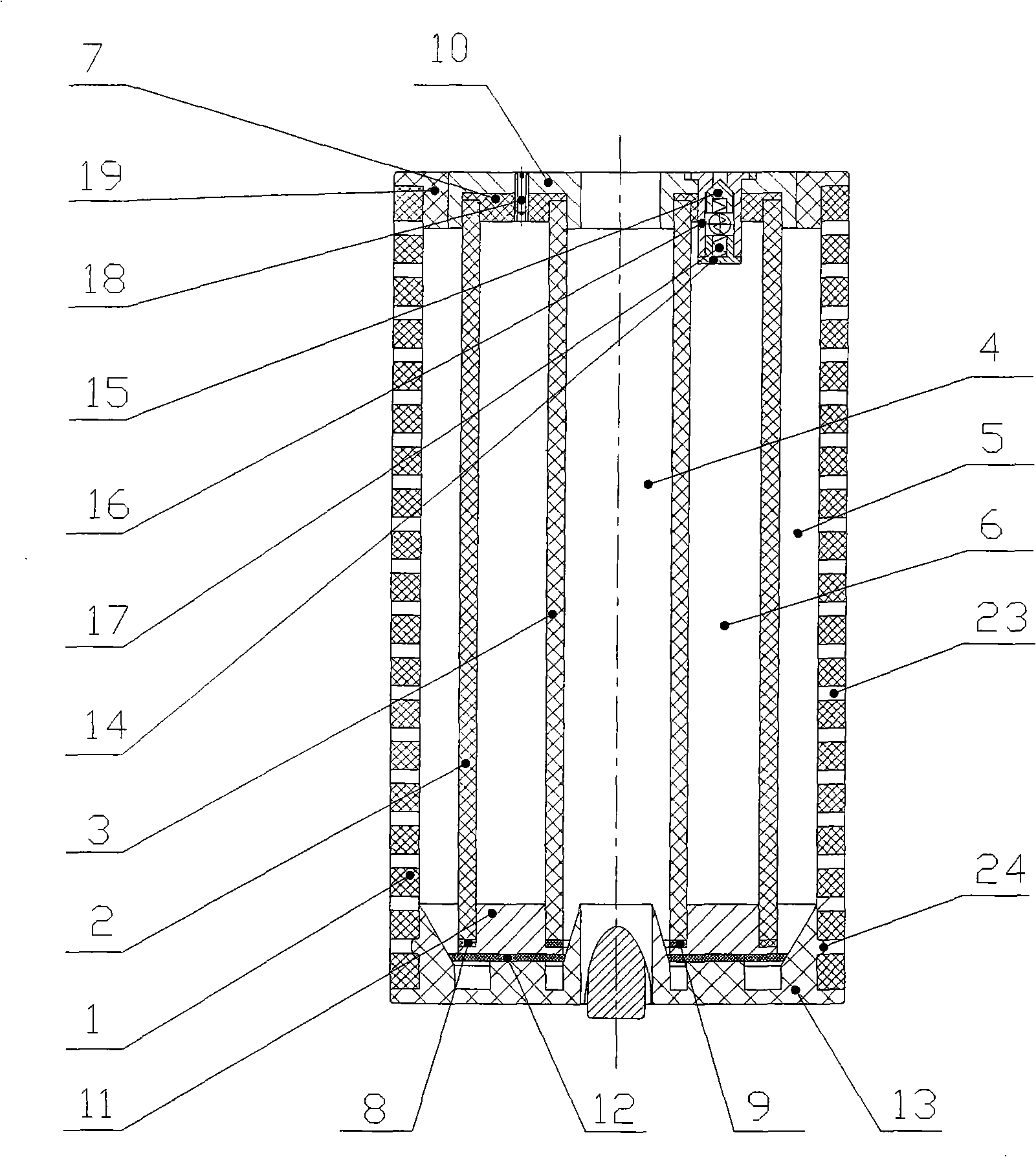 Circular direct methanol fuel battery set with high performance and low cost