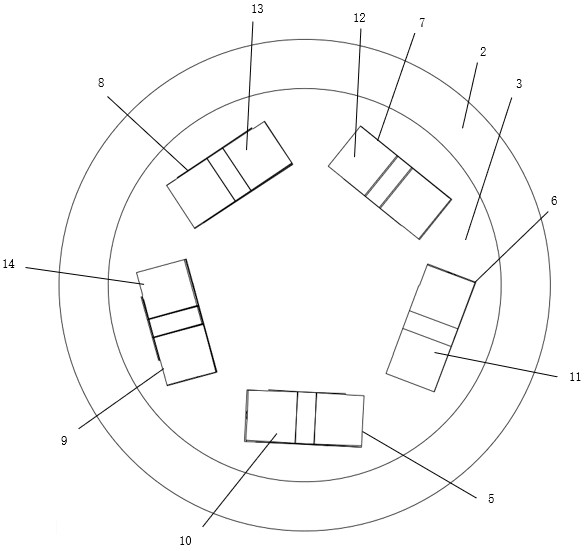 Borehole trajectory tracking short section damping device