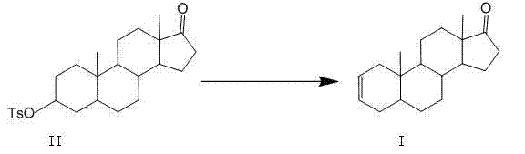 Industrial production method of 5 alpha-androst-2-ene-17-one