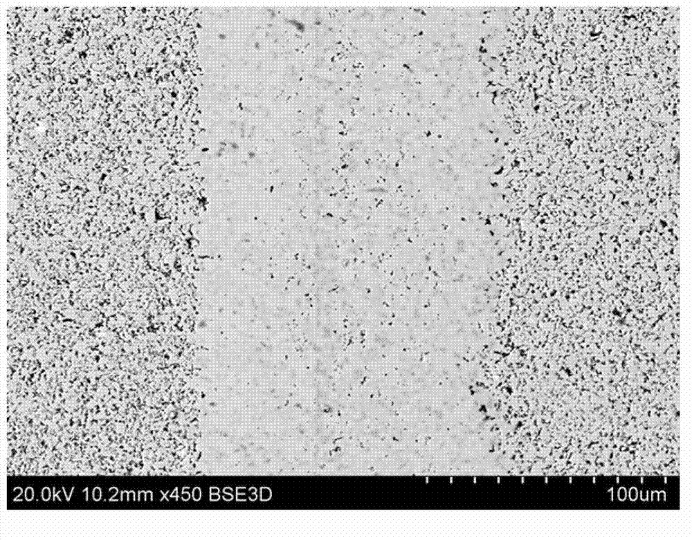 Diffusion connection method of carbide ceramic