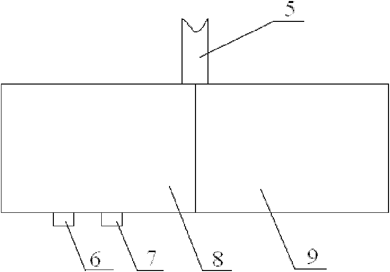 Visible device in front-side blind zone of vehicle