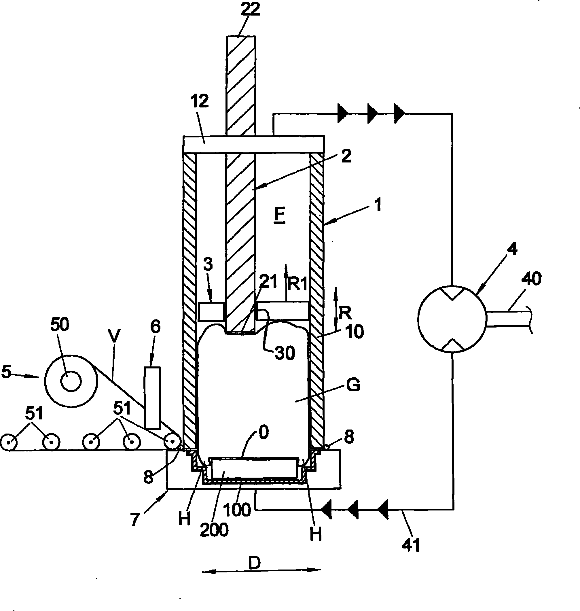 Method for pressing inflatable air chamber of automobile and apparatus thereof