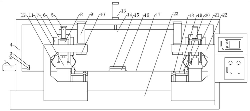 Glass chamfering device