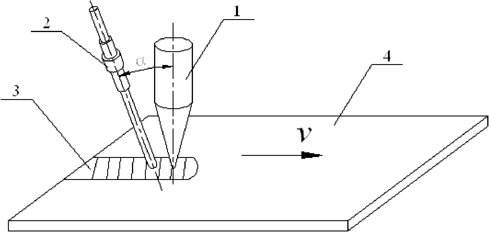 Non-contact-type ultrasonic-assisted laser welding method