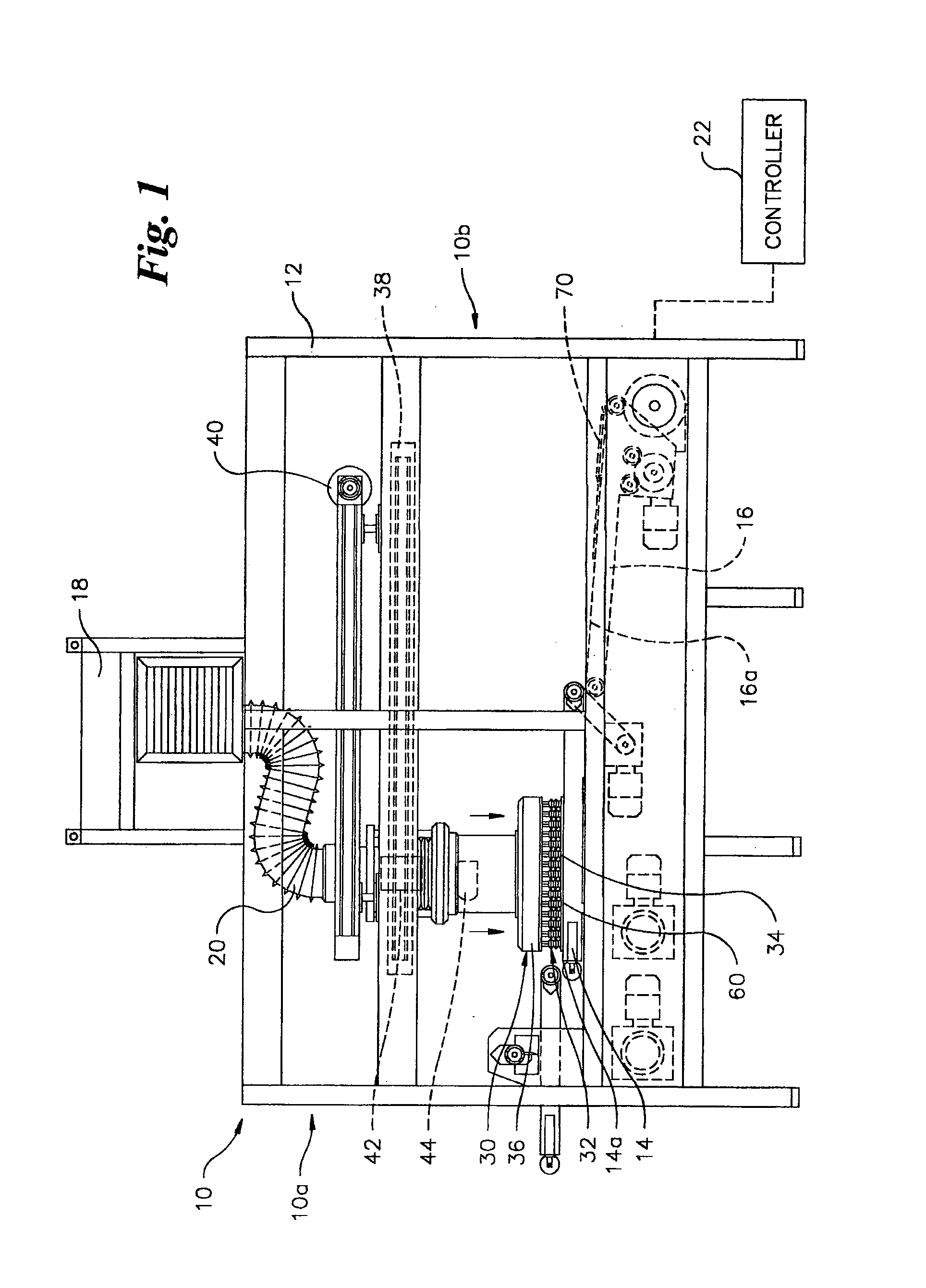 Apparatus and Method for Movement and Rotation of Dough Sheets to Produce a Bakery Products