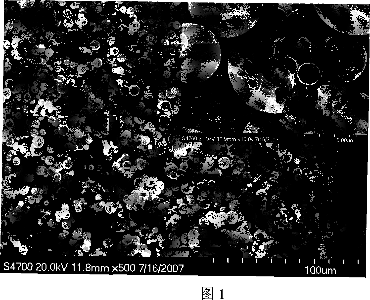 Preparation method and application of macropore-mesoporous silicon dioxide hollow micro-sphere